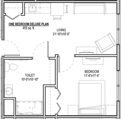 1 Bedroom Standard Suite